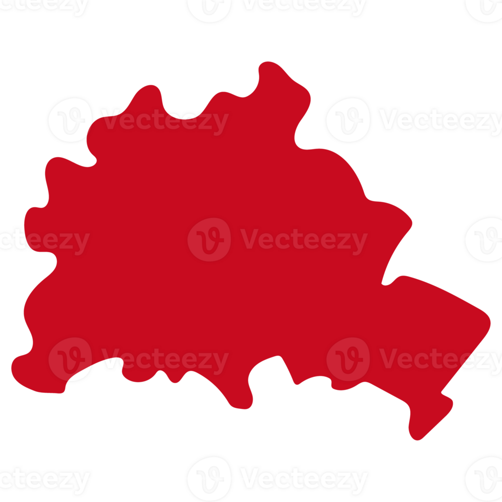 Berlin Karte, Deutsche Karte. Karte von Deutschland im rot Farbe png