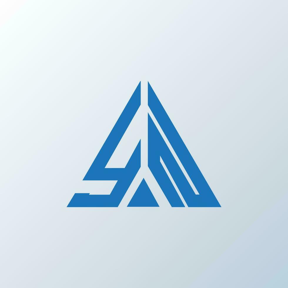 YN letter logo creative design. YN unique design. vector