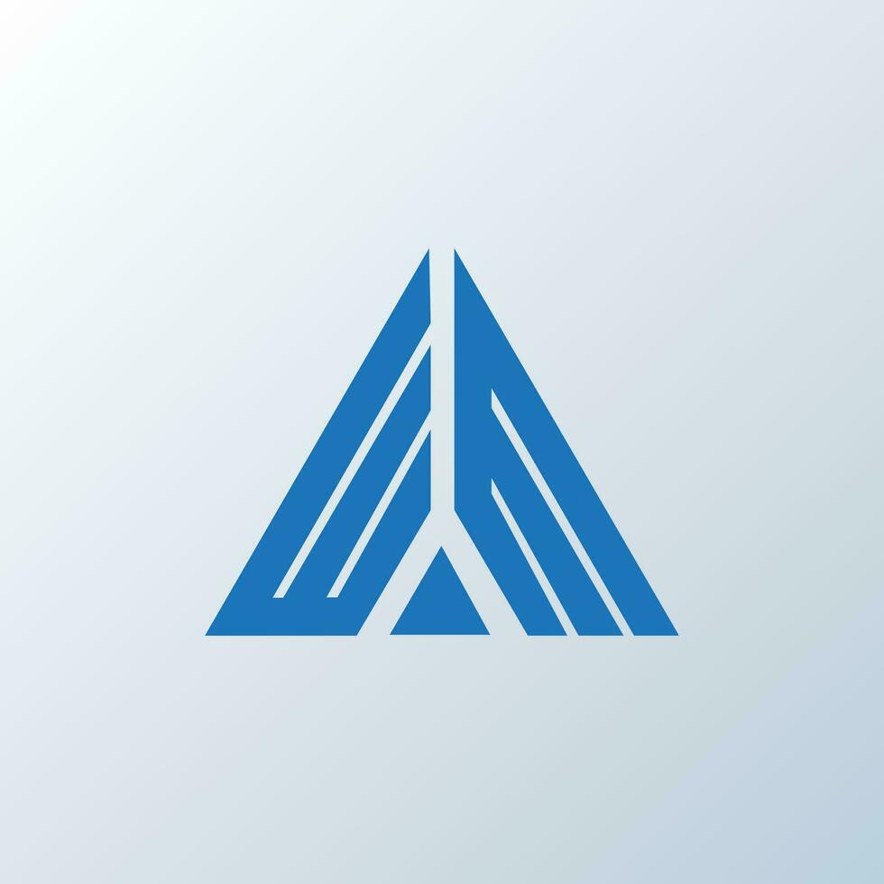 WM letter logo creative design. WM unique design. vector