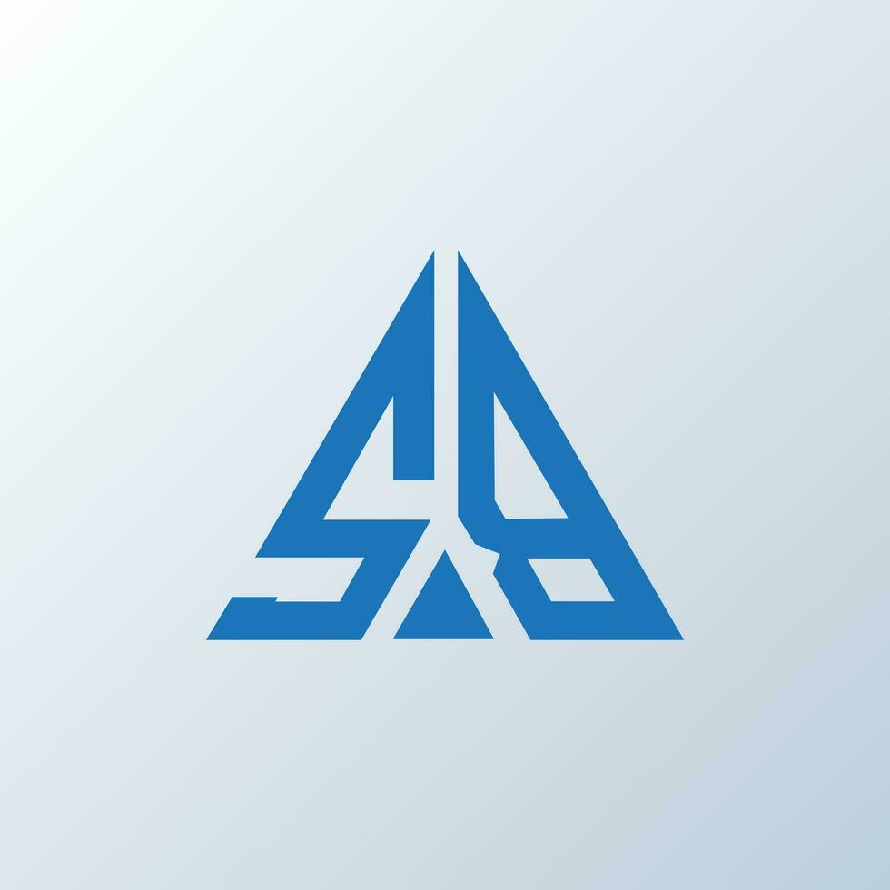 SB letter logo creative design. SB unique design. vector