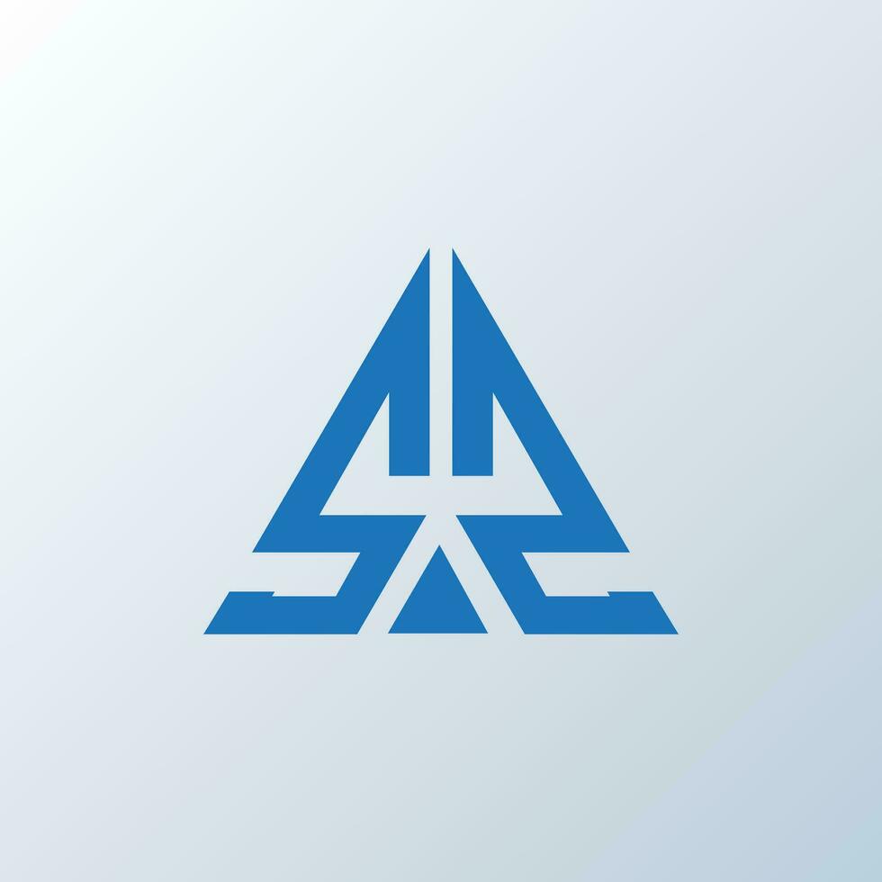 SZ letter logo creative design. SZ unique design. vector
