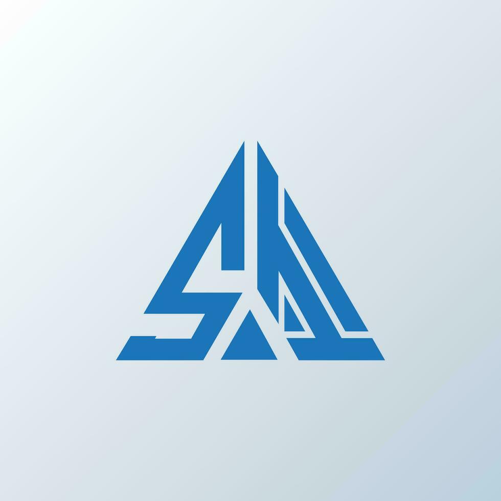 SI letter logo creative design. SI unique design. vector