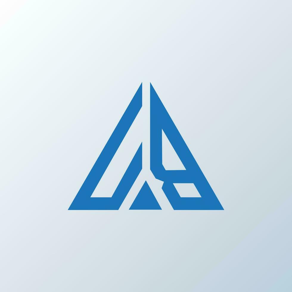 UB letter logo creative design. UB unique design. vector