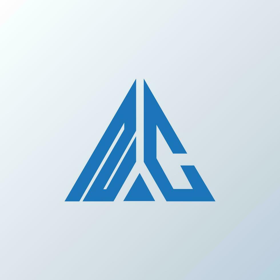 NC letter logo creative design. NC unique design. vector