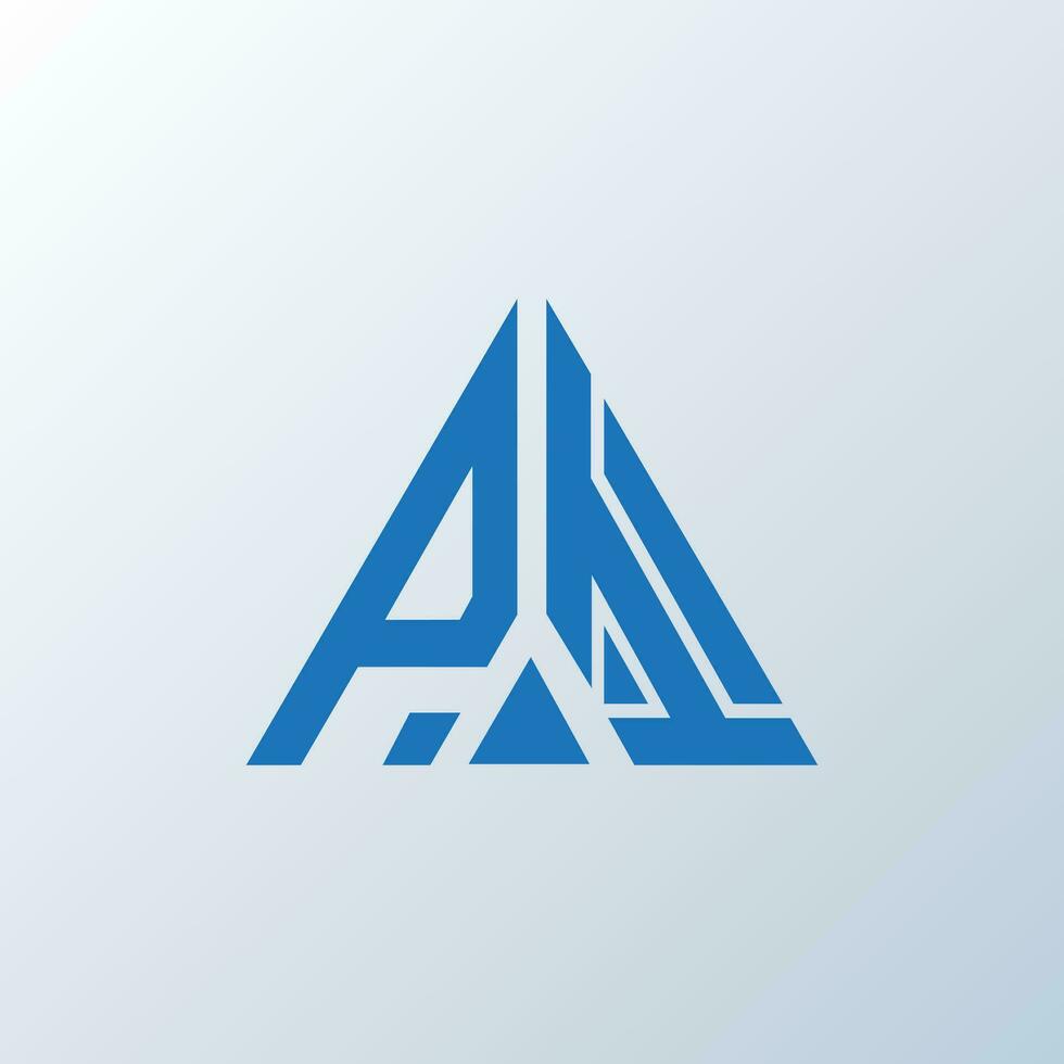 PI letter logo creative design. PI unique design. vector