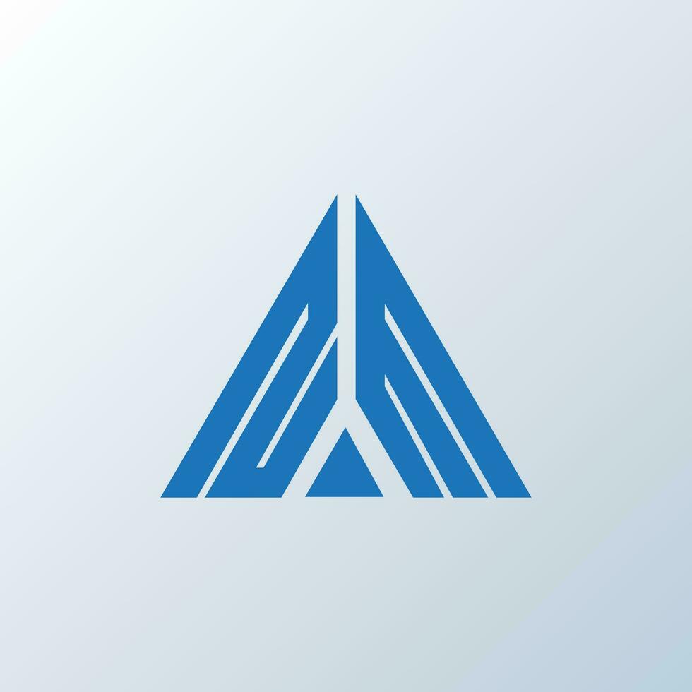 NM letter logo creative design. NM unique design. vector