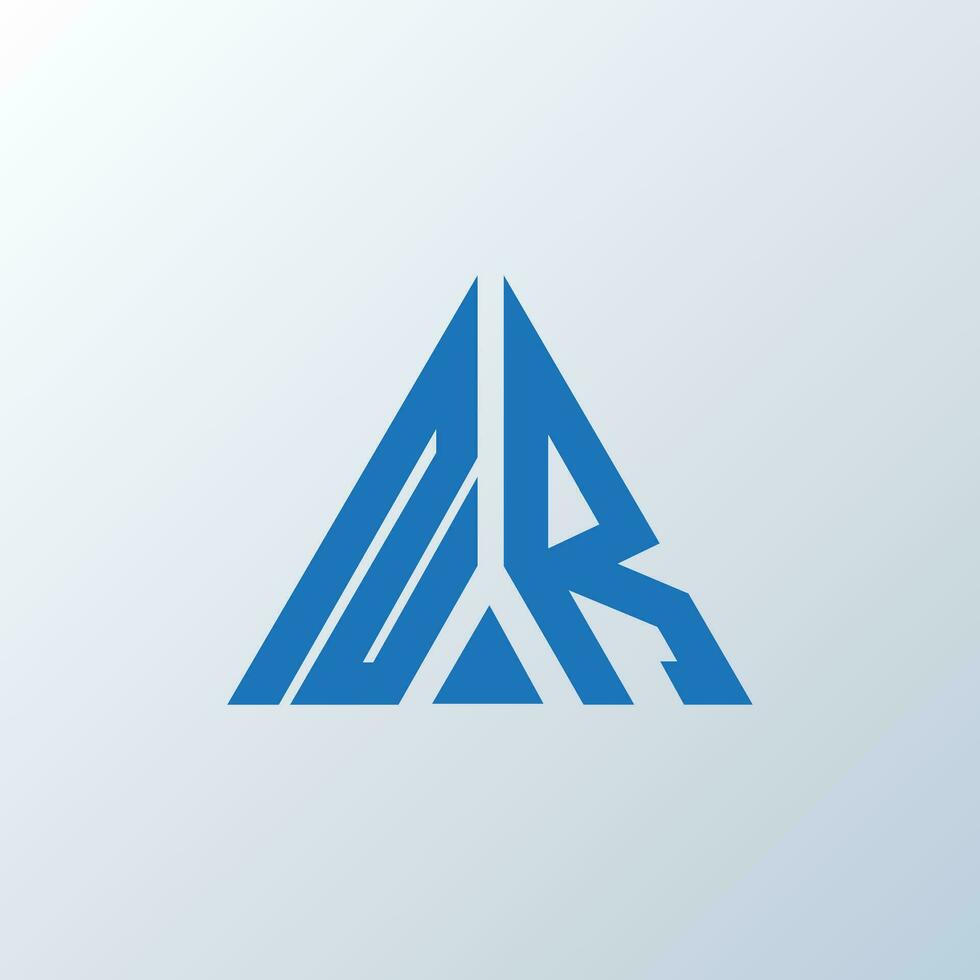 NR letter logo creative design. NR unique design. vector