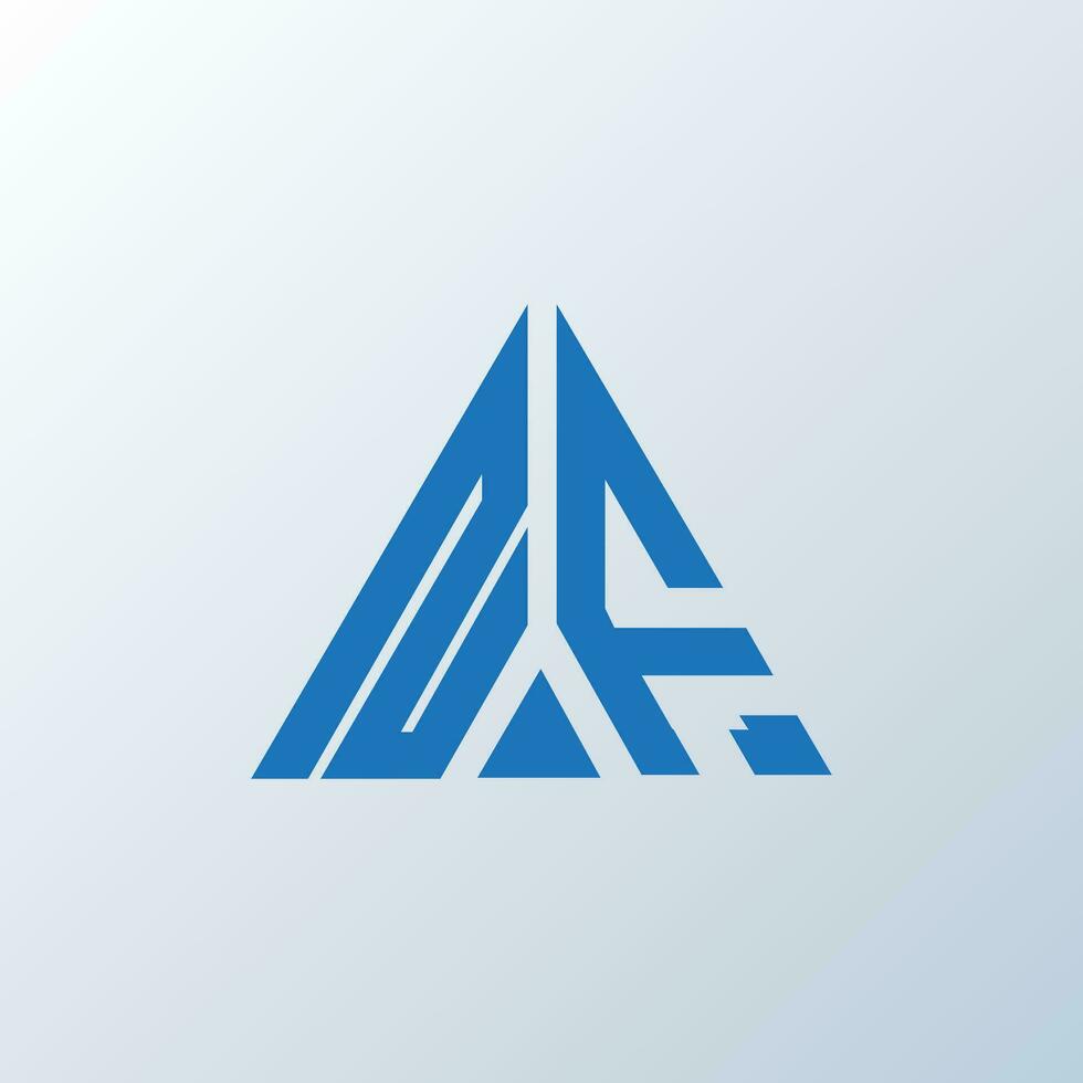 NF letter logo creative design. NF unique design. vector