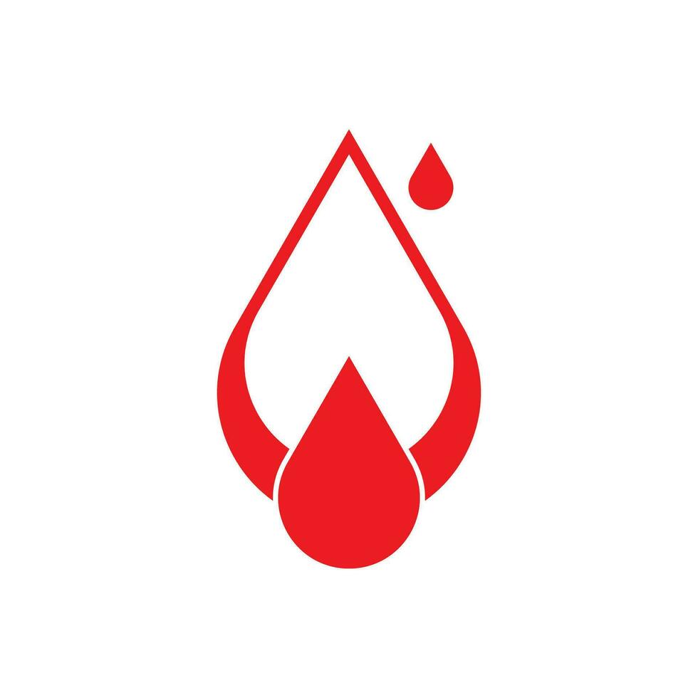 Human Blood logo template vector icon illustration design on white background.