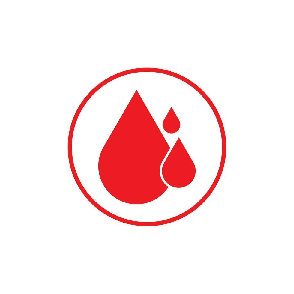 Human Blood logo template vector icon illustration design on white background.