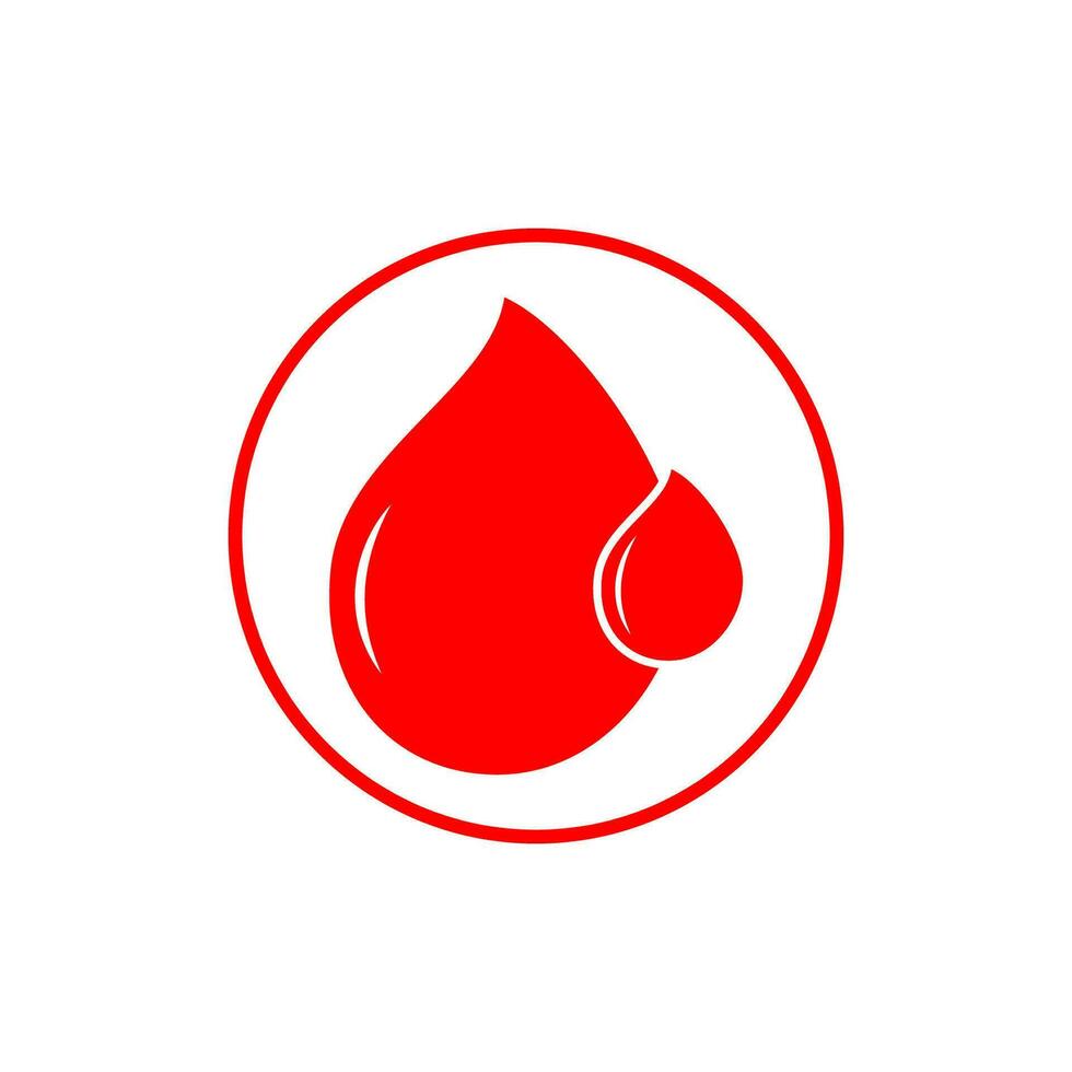 Human Blood logo template vector icon illustration design on white background.