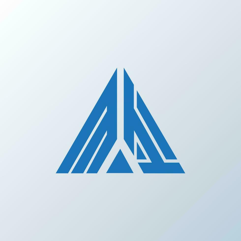MI letter logo creative design. MI unique design. vector