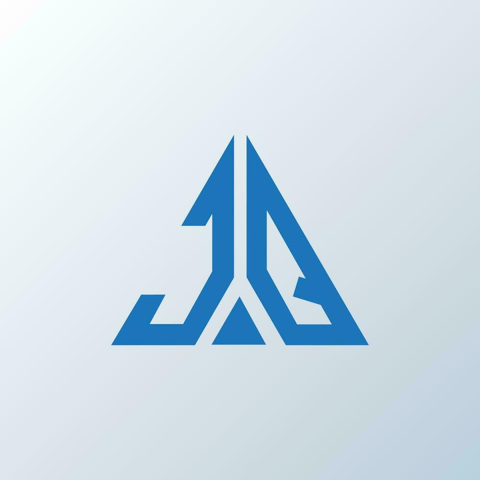 JQ letter logo creative design. JQ unique design. vector