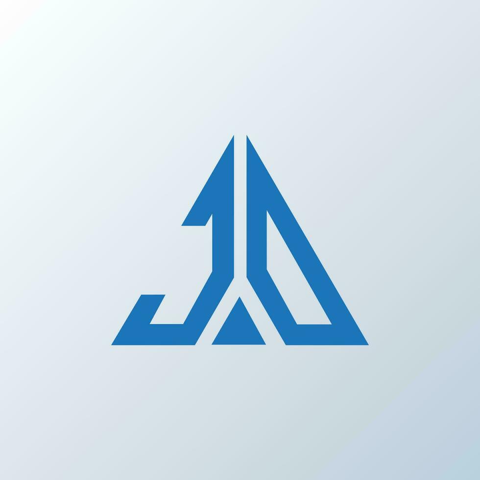 JO letter logo creative design. JO unique design. vector