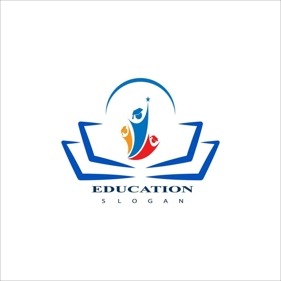 Education logo design vector template