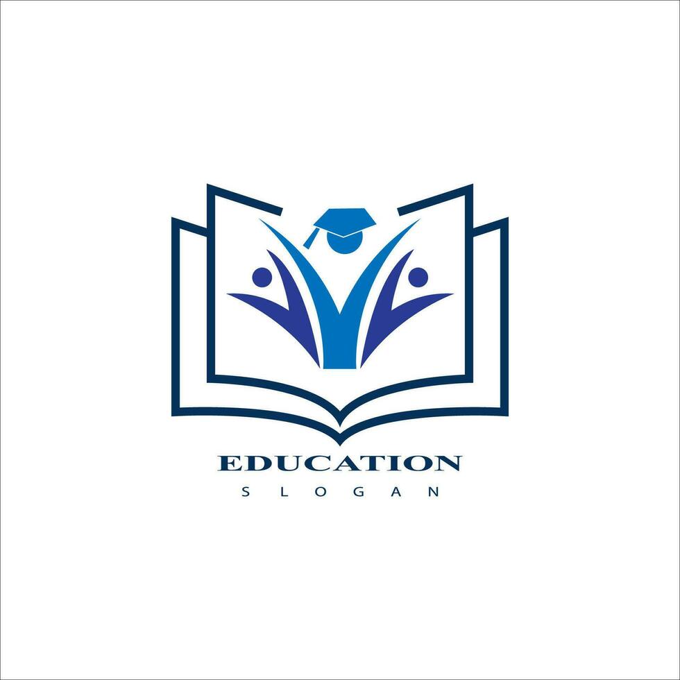Education logo design vector template