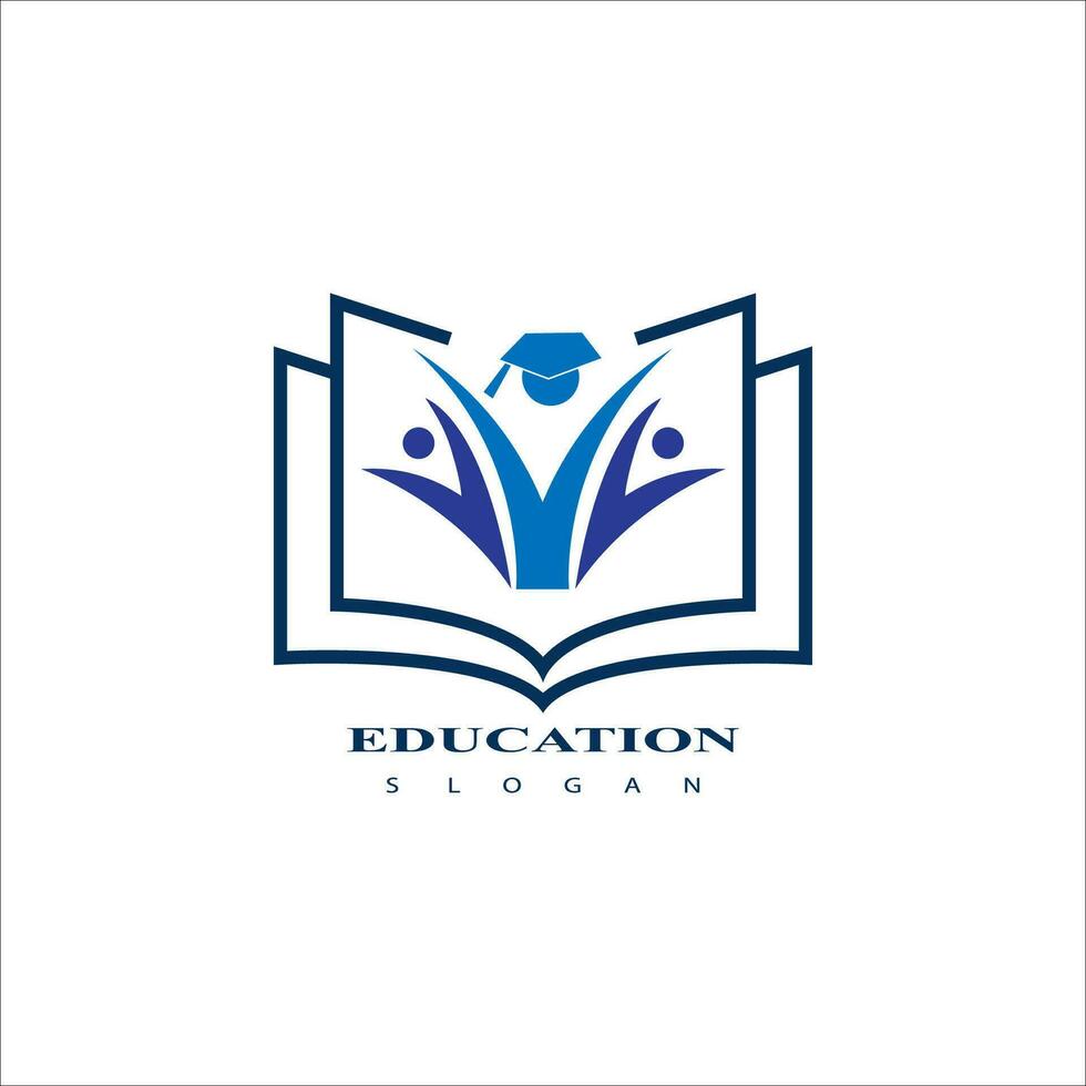 Education logo design vector template