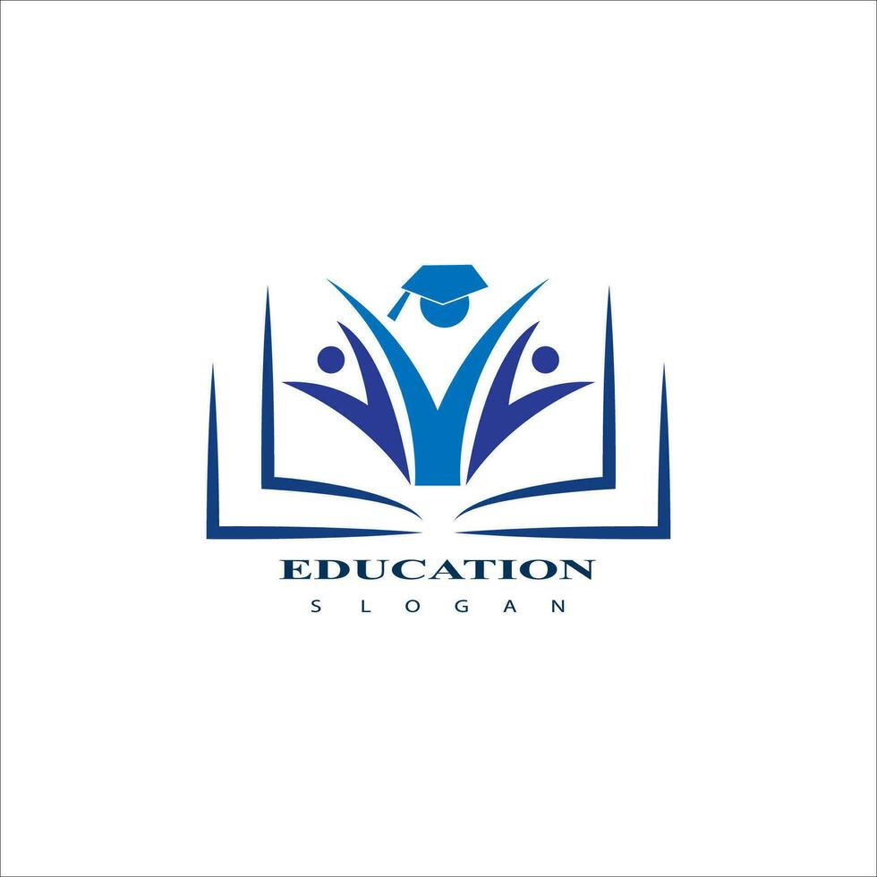 plantilla de vector de diseño de logotipo de educación