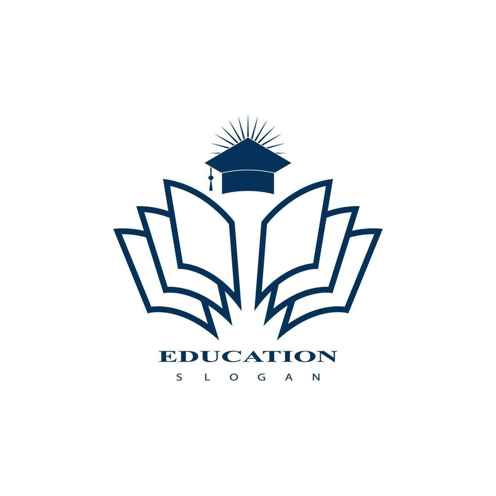 Education logo design vector template