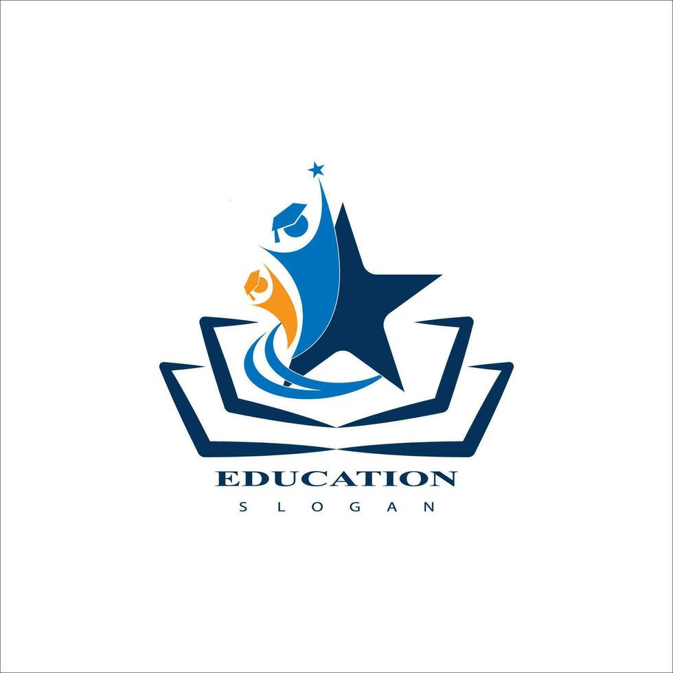 Education logo design vector template