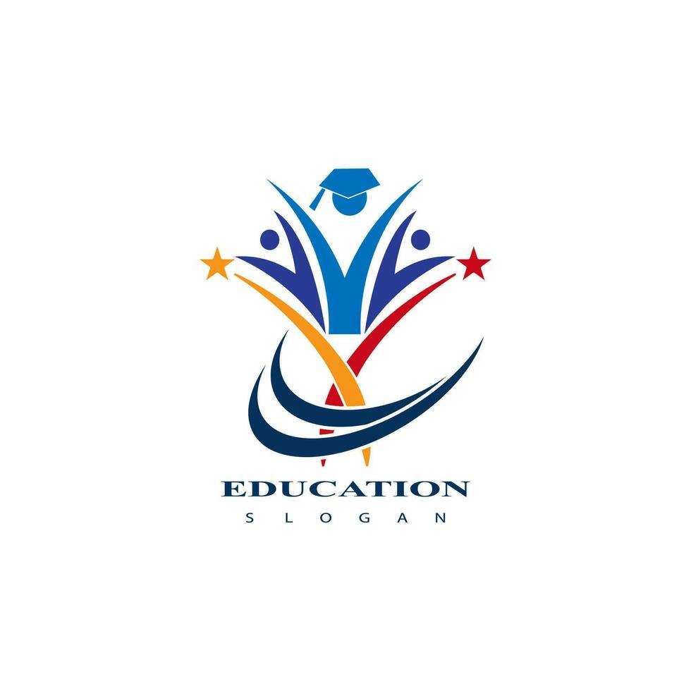 Education logo design vector template