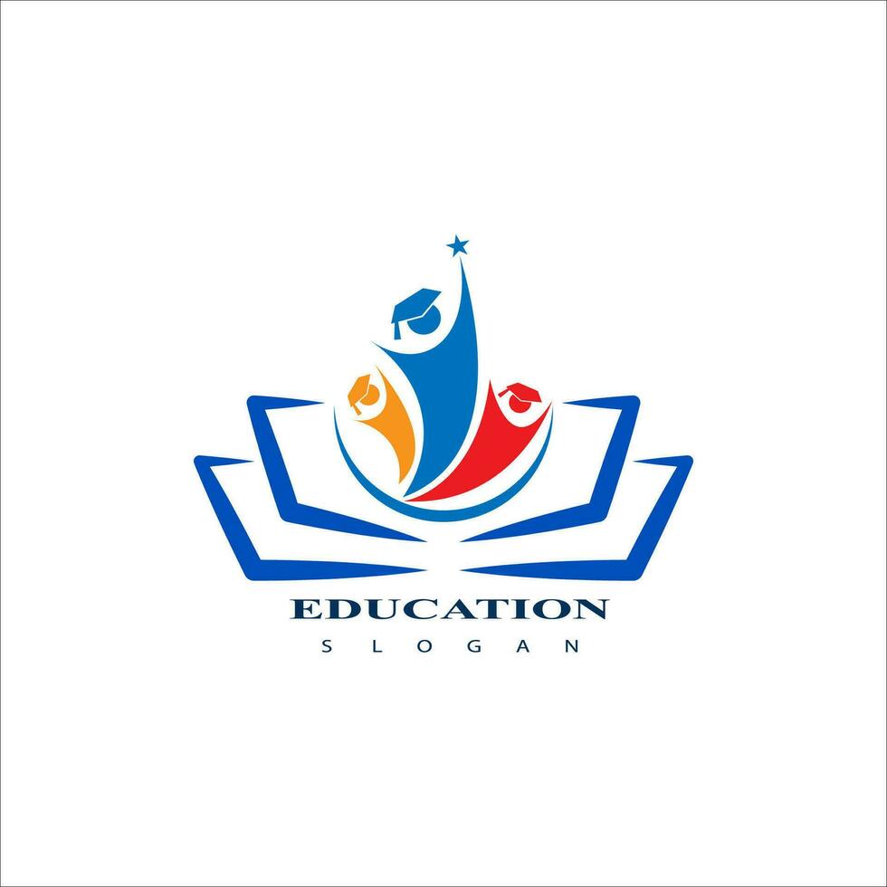 Education logo design vector template