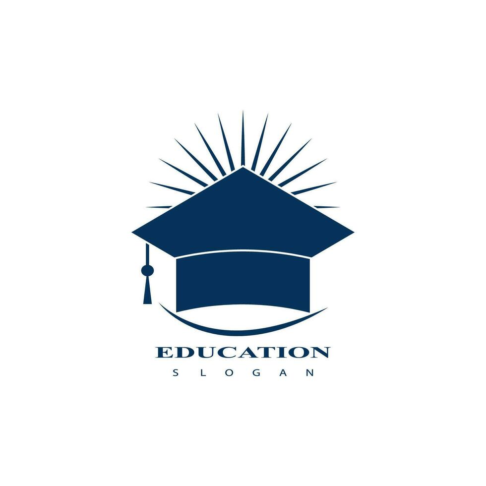 plantilla de vector de diseño de logotipo de educación