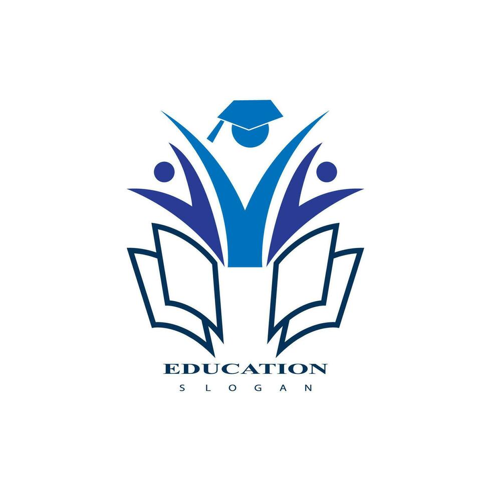 Education logo design vector template