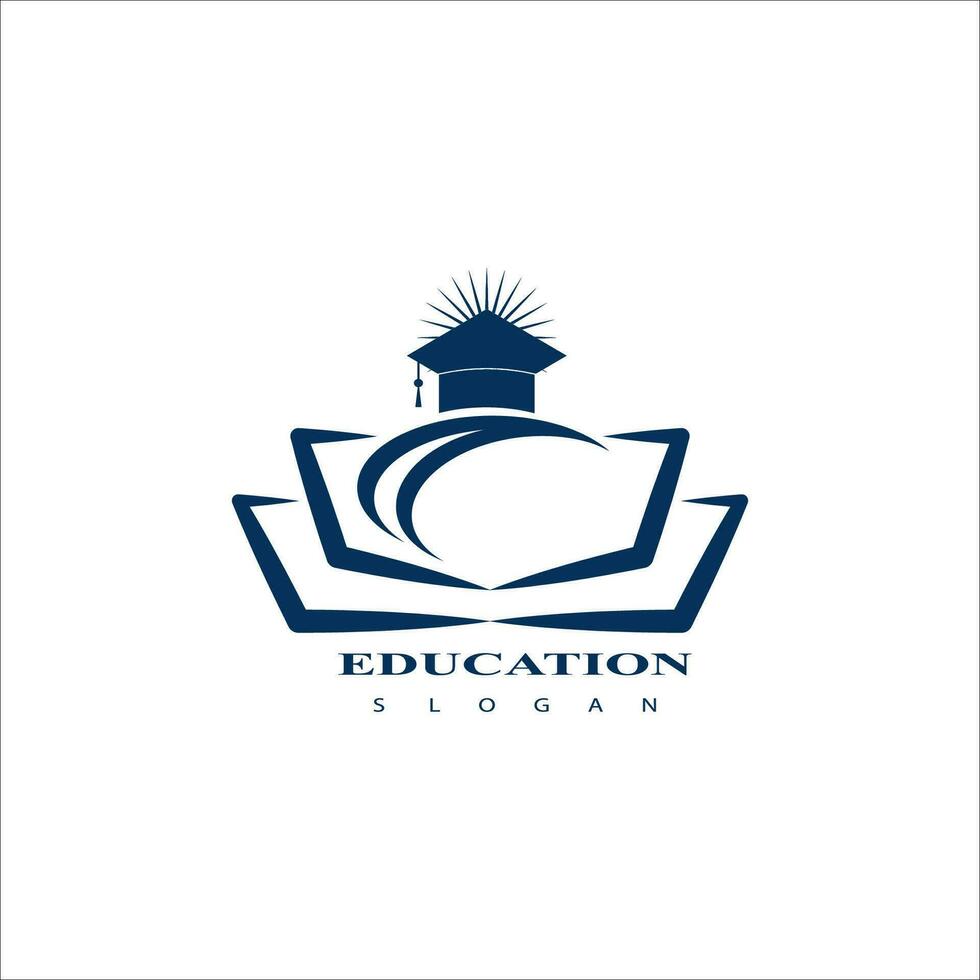 plantilla de vector de diseño de logotipo de educación