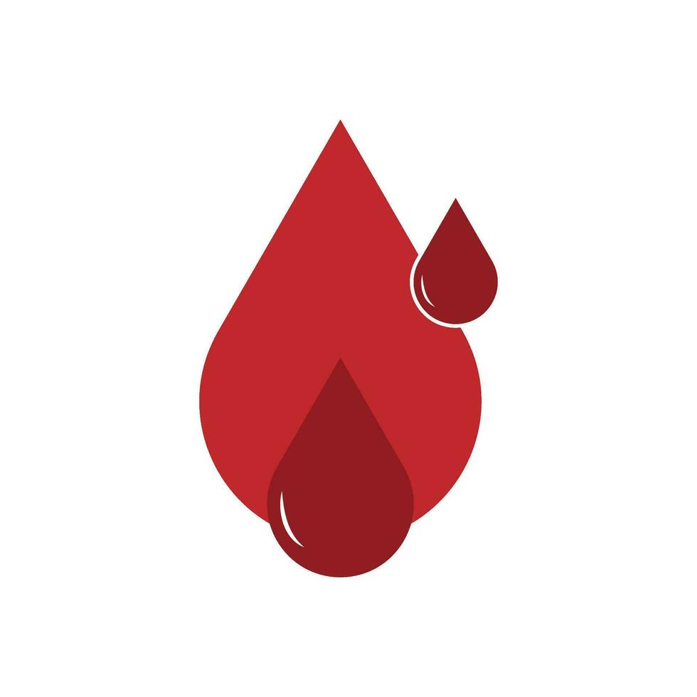 Human Blood logo template vector icon illustration design on white background.