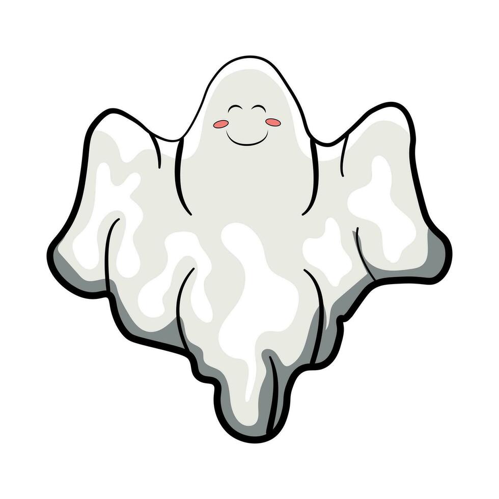 Flying ghost for Halloween vector