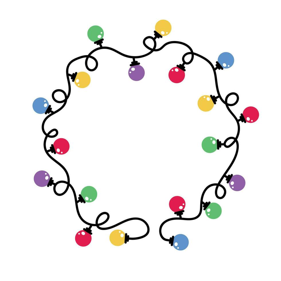 Christmas light bulbs. Colorful light bulbs for Christmas decoration