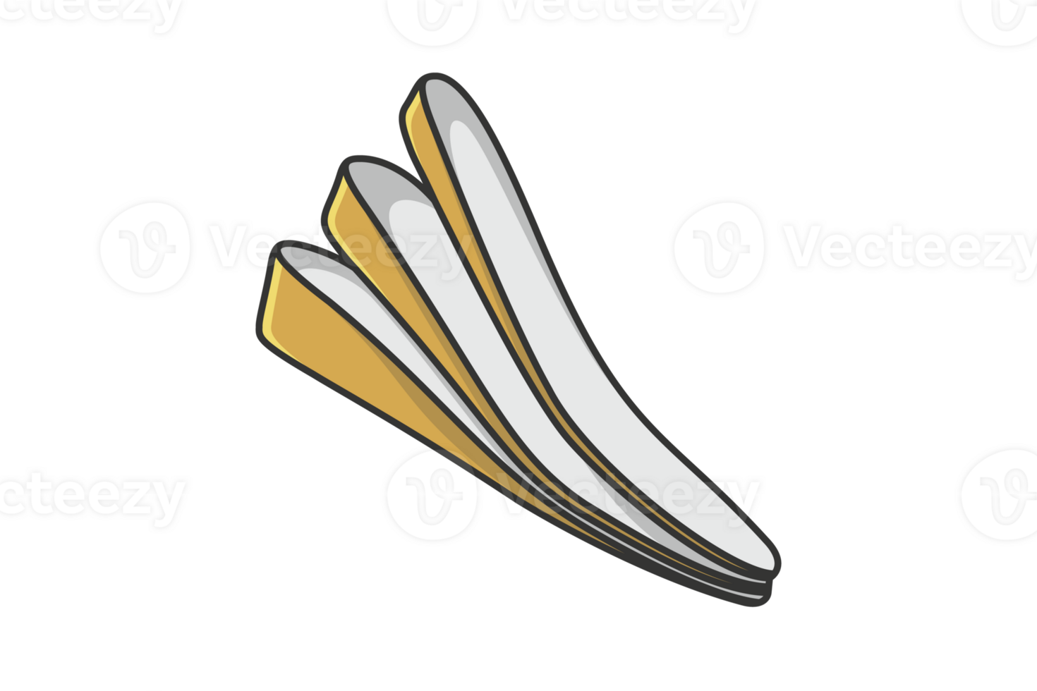 Comfortable Orthotics Shoe Insole Front View vector illustration. png