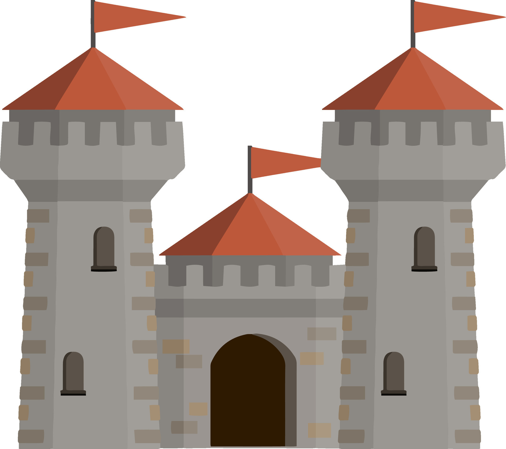 Premium Vector  Medieval castles fortresses and strongholds with fortified  wall and towers