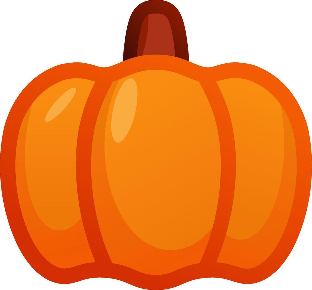 Pumpkin autumn icon vector illustration. Fall season pumpkin icon for harvest and food design. Simple pumpkin for autumn icon, sign, symbol, decoration or halloween. Food harvest in autumn season