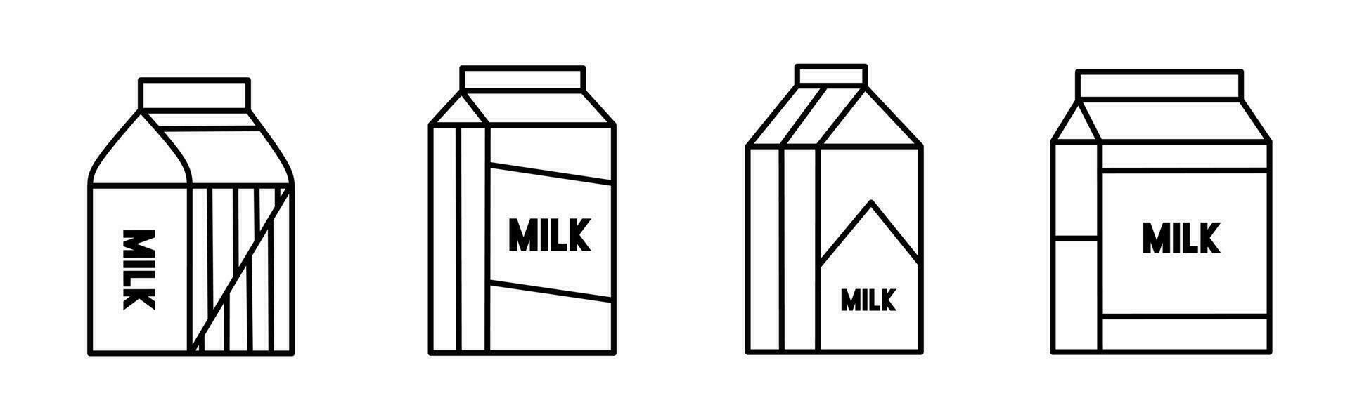 Milk box icon template. Stock vector illustration.