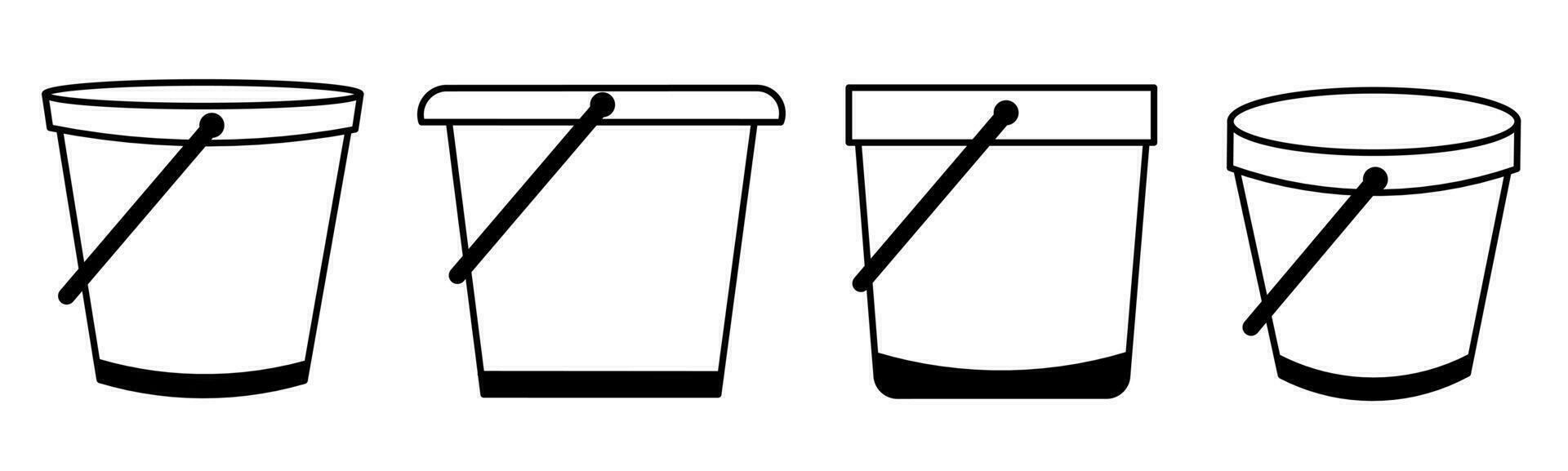 Bucket icon template. Stock vector illustration.