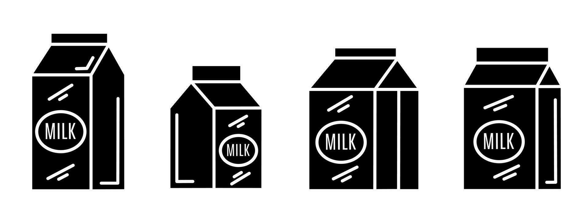 Milk box icon illustration. Stock vector. vector