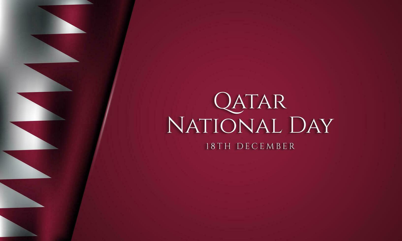 Qatar National Day Background Design. vector