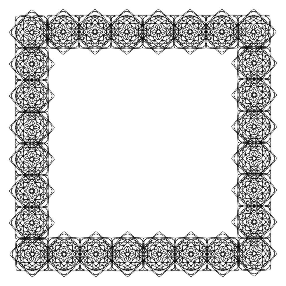frame openwork napkin vintage with lace around the perimeter vector