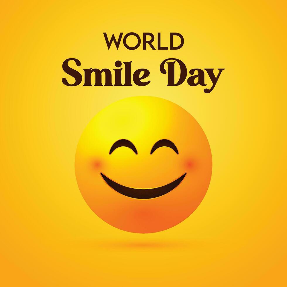 world smile day illustration gradient background 27894907 Vector Art at