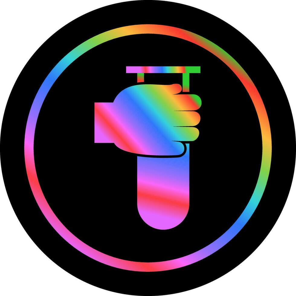 Holding Tube Vector Icon