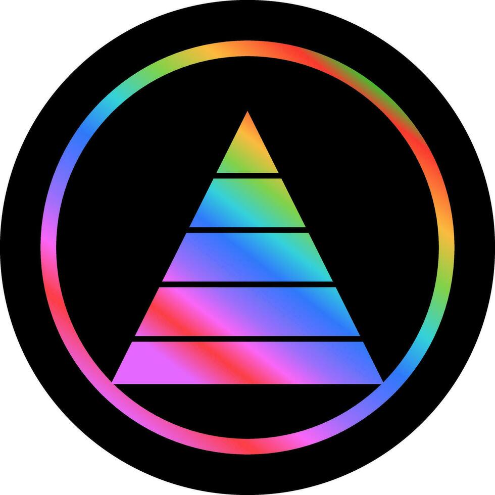 Pyramid Graph Vector Icon