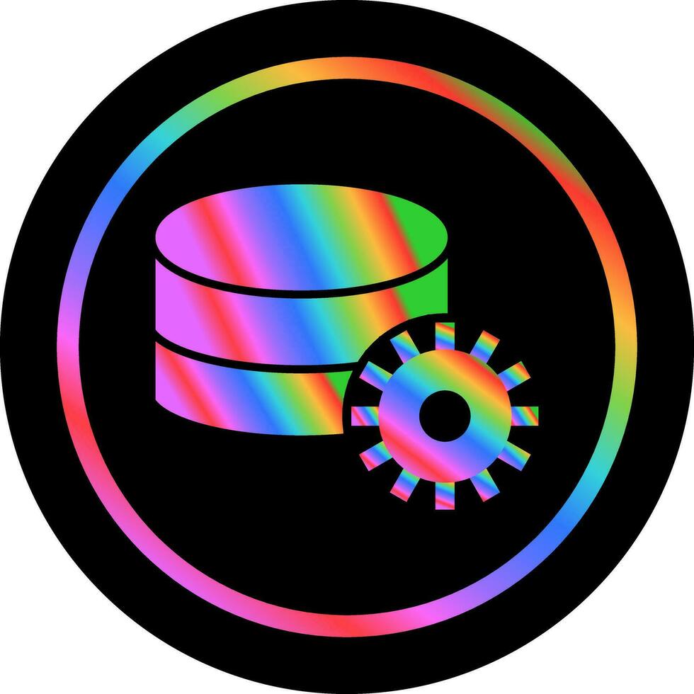 Database Setting Vector Icon