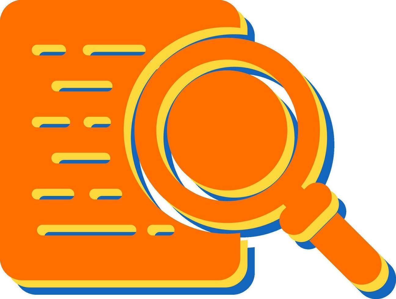 Document Search Vector Icon