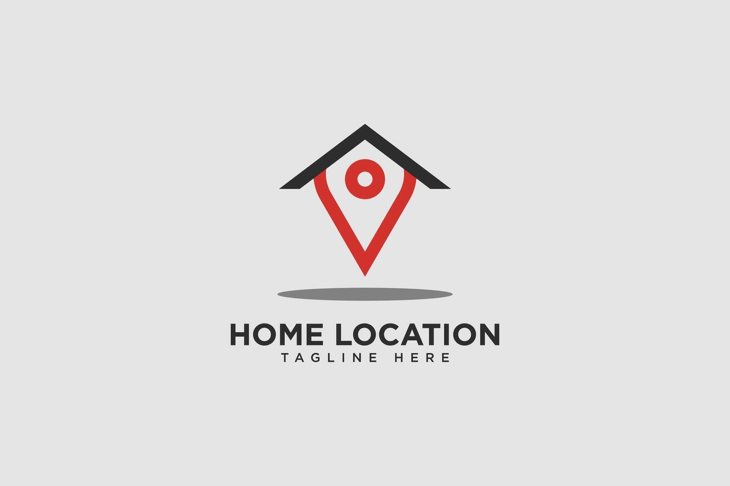 hogar ubicación logo y icono vector