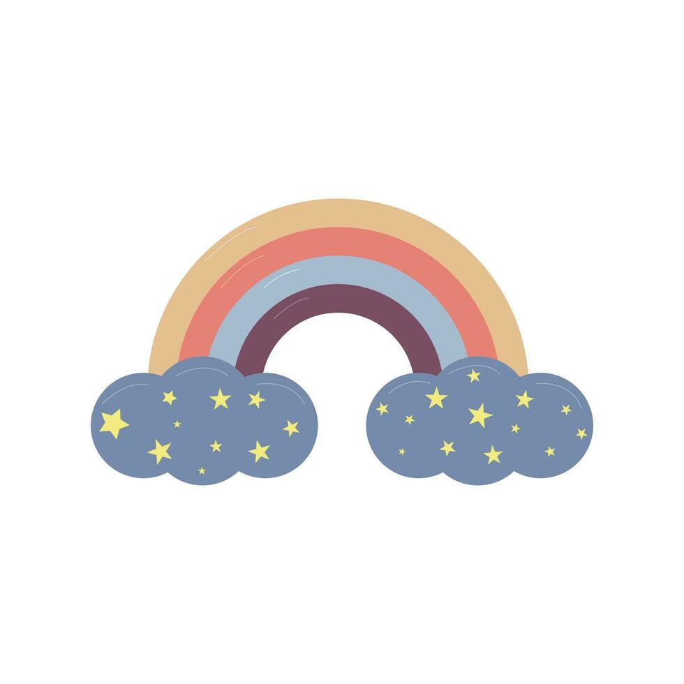 Childrens toy for boys and girls rainbow. vector