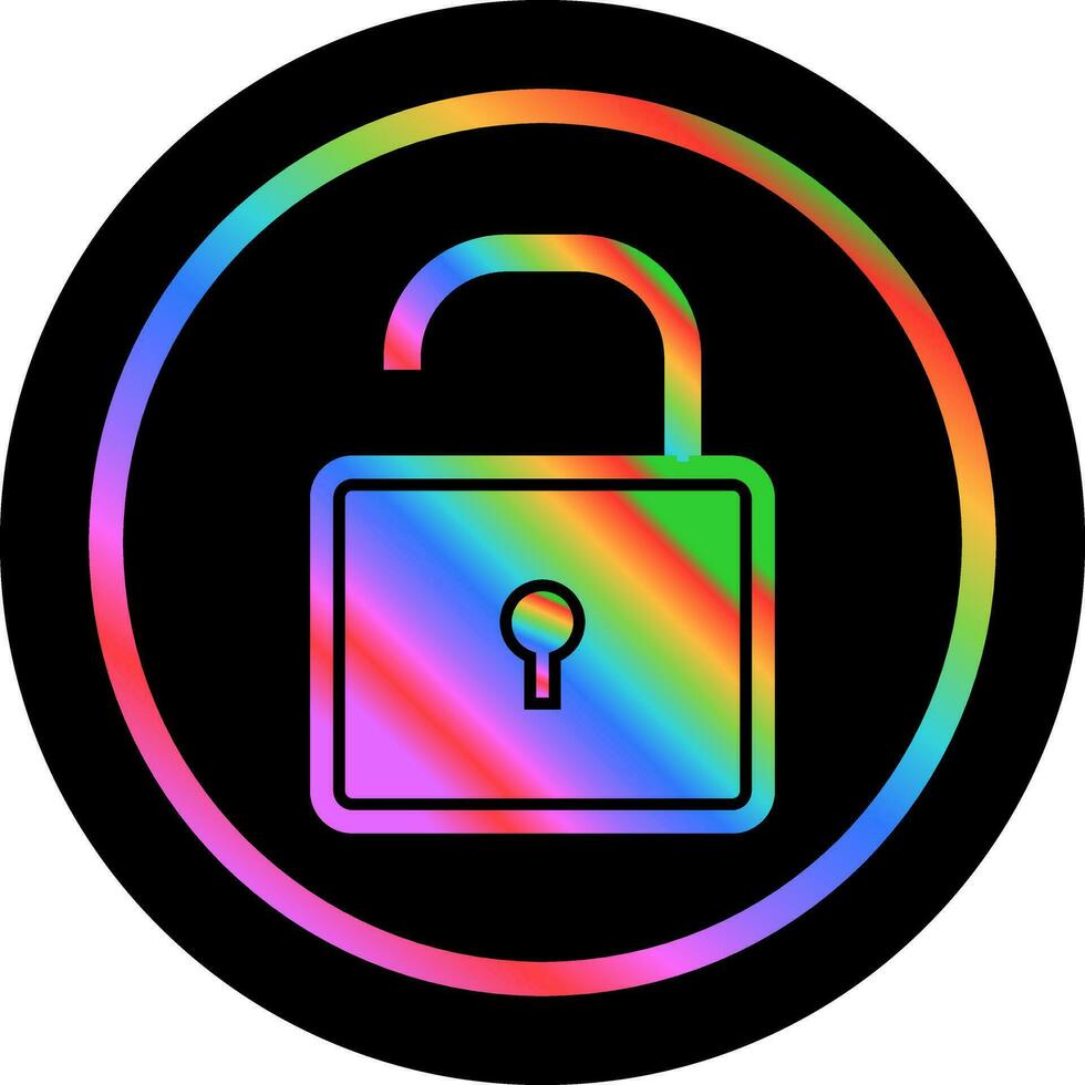 Open Lock Vector Icon Vector Icon