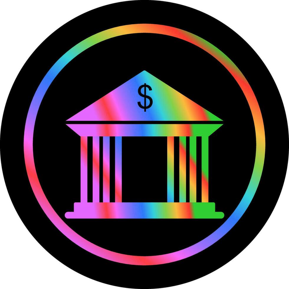 Bank Building Vector Icon