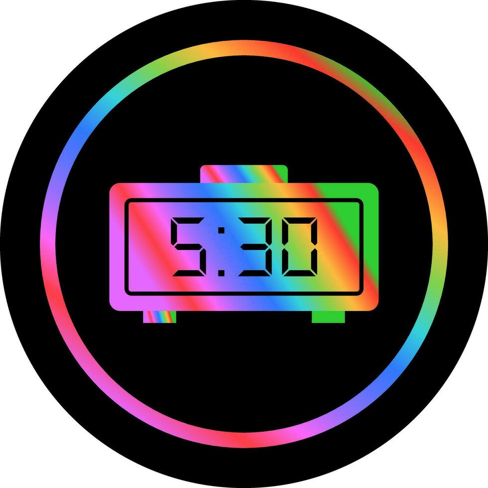 Digital Clock Vector Icon